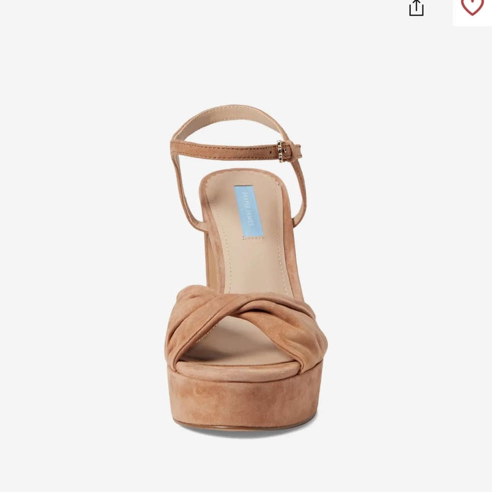 Draper James Tan Platform Heels